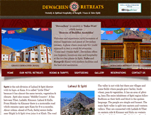 Tablet Screenshot of dewachenretreats.com
